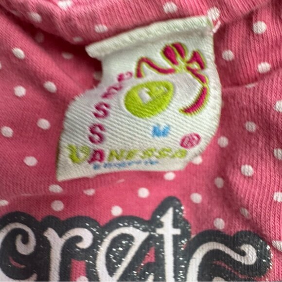 Vanessa dress secret garden polka dot dotted pink white sparkly silver writing - Picture 9 of 12